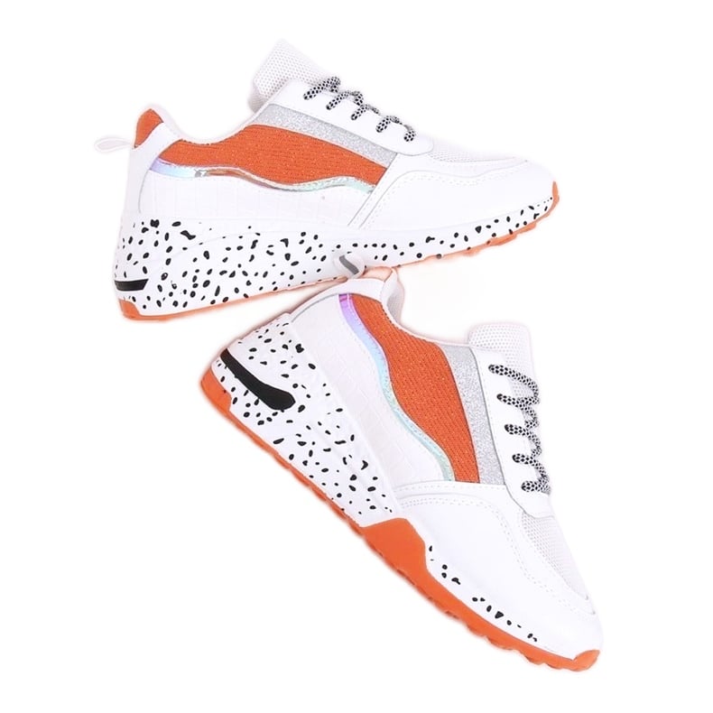 Buty sportowe damskie białe C-3151 Orange