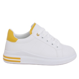 Trampki damskie białe LG20 WHITE/YELLOW żółte