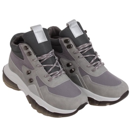 Buty sportowe za kostkę szare 2000-C03 Grey