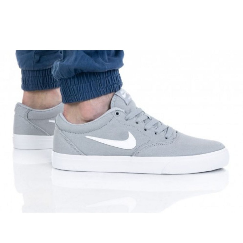 Buty Nike Sb Charge Cnvs M CD6279-003 białe szare