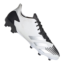 Buty piłkarskie adidas Predator 20.2 Fg Low M FW9199 białe wielokolorowe