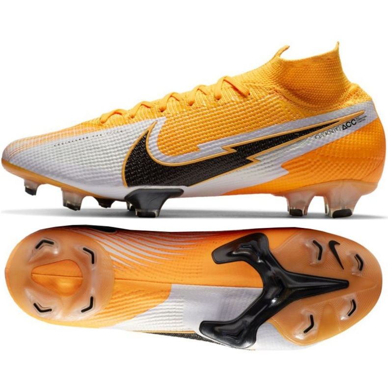 Buty piłkarskie Nike Mercurial Superfly 7 Elite Fg M AQ4174-801 wielokolorowe pomarańczowe