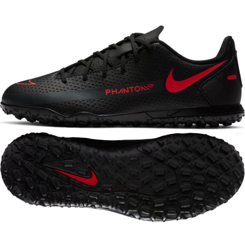 Buty piłkarskie Nike Phantom Gt Club Tf Jr CK8483-060 czarne wielokolorowe
