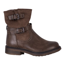 J. Star Klasyczne Workery brązowe