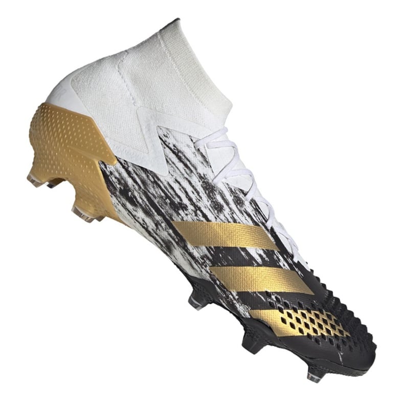 Buty piłkarskie adidas Predator 20.1 Fg M FW9186 białe czarny, biały, czarny, złoty