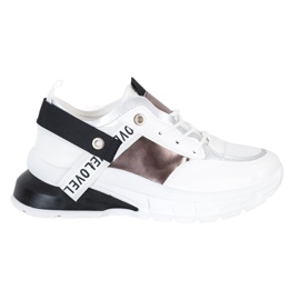 Marquiz Stylowe Sneakersy białe czarne