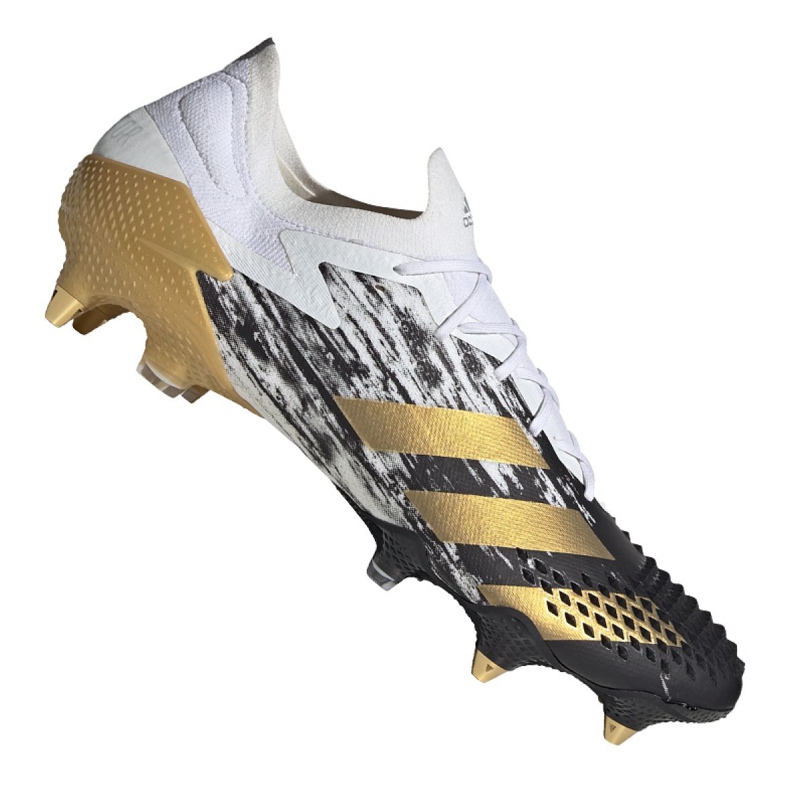 Buty piłkarskie adidas Predator 20.1 Low Sg M FW9181 białe czarny, biały, czarny, złoty