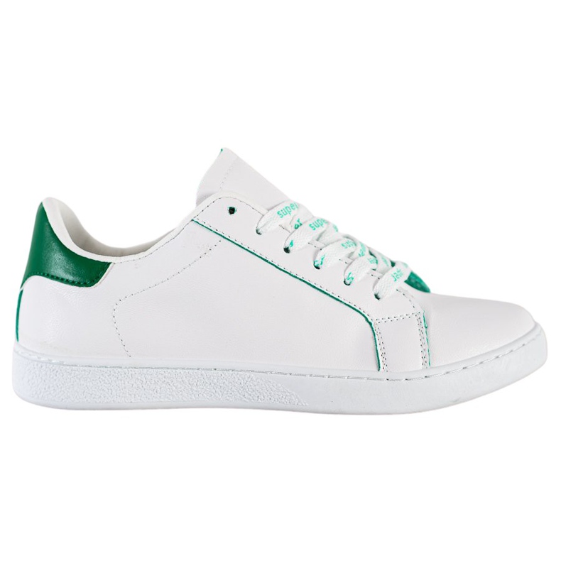SHELOVET Modne Buty Sportowe białe zielone