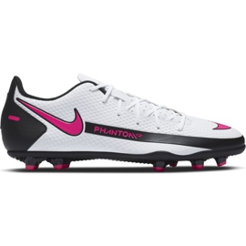 Buty piłkarskie Nike Phantom M Gt Club FG/MG CK8459 160 białe białe
