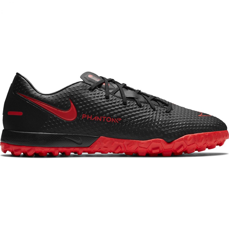 Buty piłkarskie Nike Phantom M Gt Academy Tf CK8470 060 czarny/czerwony czarne