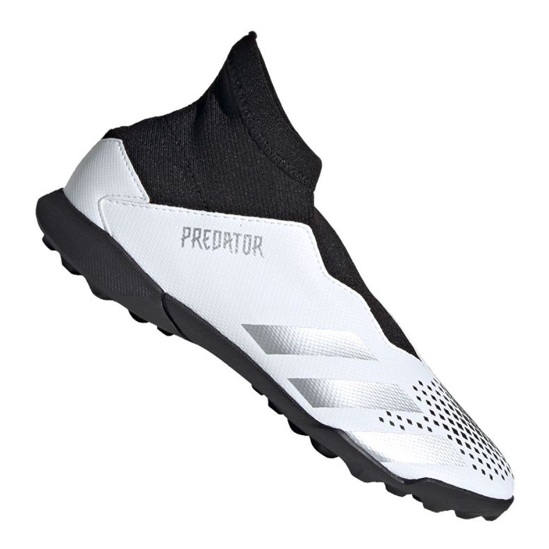 Buty piłkarskie adidas Predator 20.3 Ll Tf Jr FW9211 czarny, biały, czarny, szary/srebrny białe