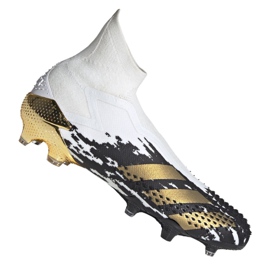 Buty piłkarskie adidas Predator 20+ Fg M FW9175 białe szary/srebrny, biały, czarny, złoty