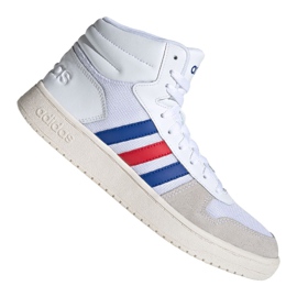 Buty do koszykówki adidas Hoops 2.0 Mid M FW8252 wielokolorowe białe