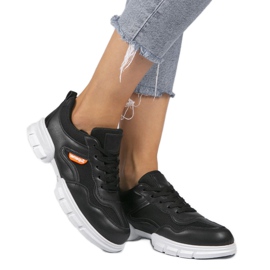 Czarne modne obuwie sportowe C051