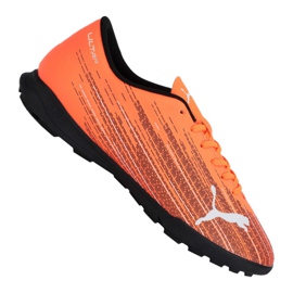 Buty piłkarskie Puma Ultra 4.1 Tt M 106095-01 pomarańczowe wielokolorowe