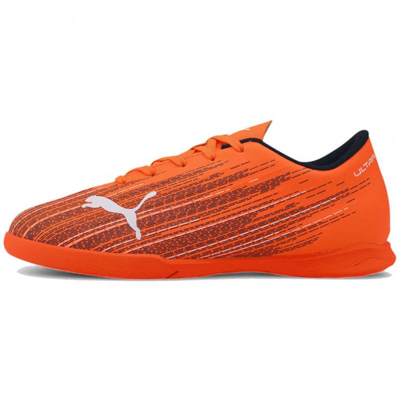 Buty piłkarskie Puma Ultra 4.1 It Jr 106104 01 pomarańczowe wielokolorowe
