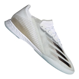 Buty piłkarskie adidas X Ghosted.1 In M EG8171 białe czarny, biały, złoty