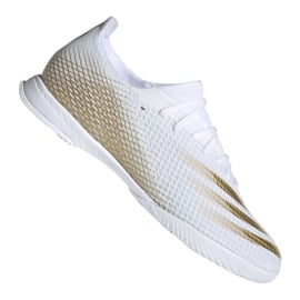 Buty piłkarskie adidas X Ghosted.3 In M EG8204 białe czarny, biały, złoty