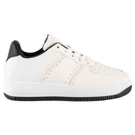 SHELOVET Sneakersy Na Paltformie białe