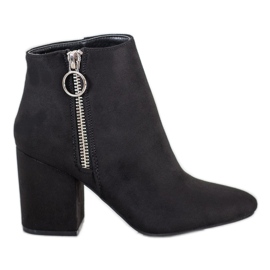 Goodin Czarne Botki Na Suwak