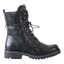 Queentina Wysokie Czarne Workery