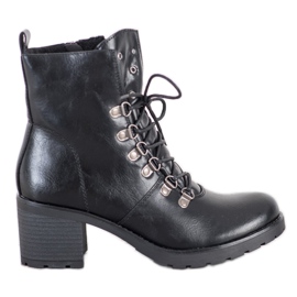 Workery Na Słupku VINCEZA czarne