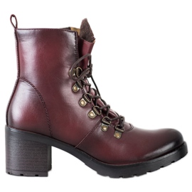 Workery Na Słupku VINCEZA czerwone