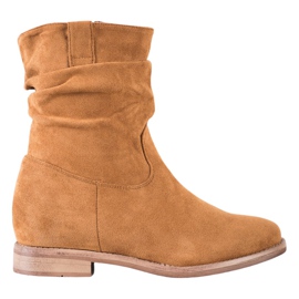 Kowbojki Na Koturnie VINCEZA brązowe