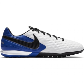 Buty piłkarskie Nike Tiempo Legend 8 Pro Tf M AT6136 104 , biały, niebieski białe