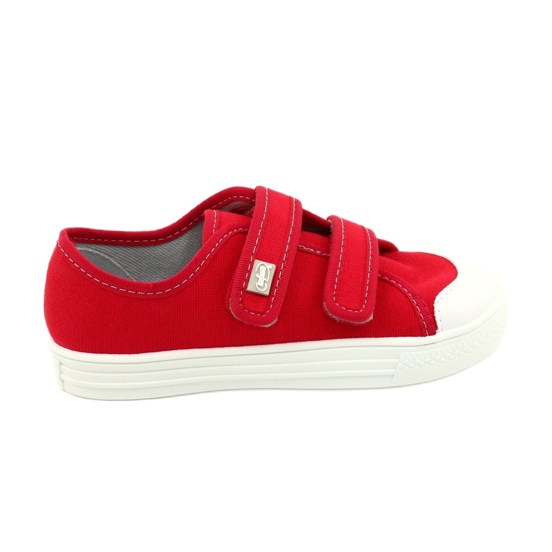 Befado obuwie dziecięce 440X012 białe czerwone