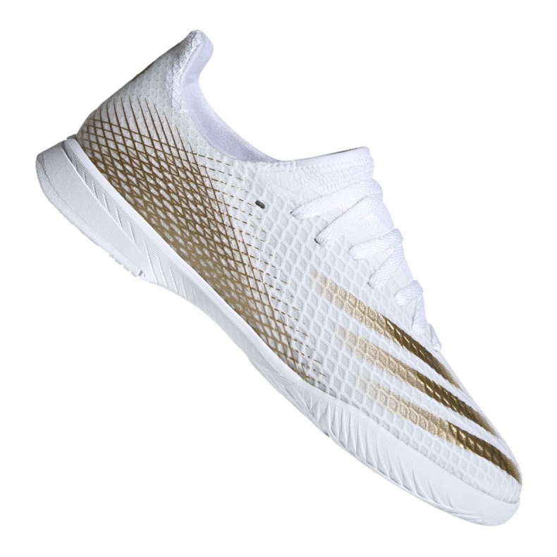 Buty piłkarskie adidas X Ghosted.3 In Jr EG8225 szary/srebrny, biały, złoty białe