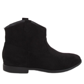 Botki płaskie kowbojki czarne TX-1876 Black