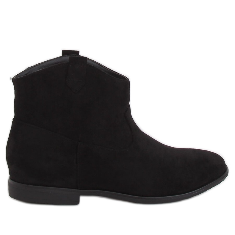 Botki płaskie kowbojki czarne TX-1876 Black