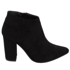 Półbuty na słupku czarne G-7668 Black