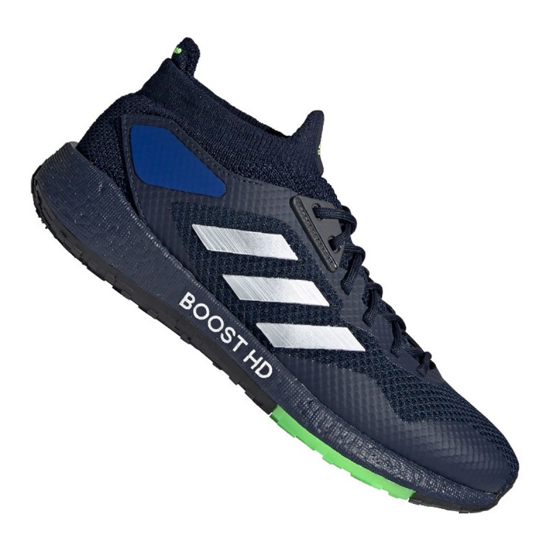 Buty biegowe adidas PulseBoost Hd M EG9967 granatowe zielone