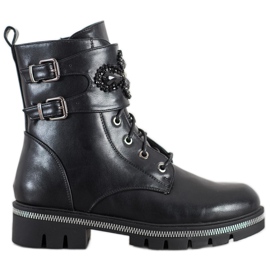 Groto Gogo Zdobione Workery czarne