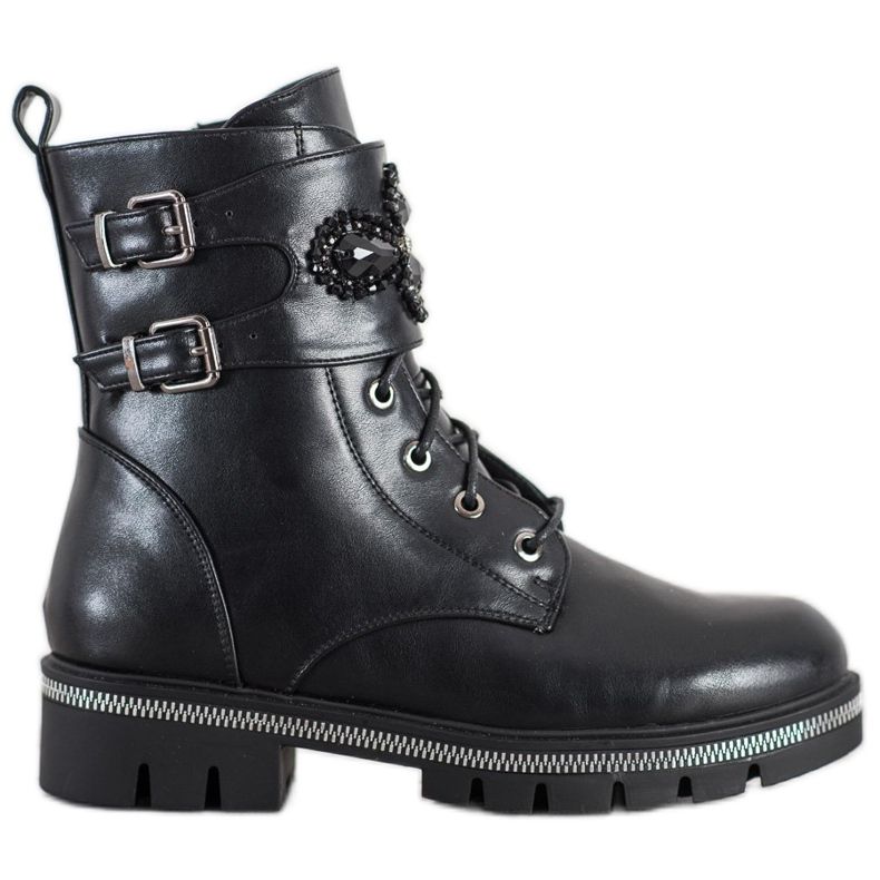 Groto Gogo Zdobione Workery czarne