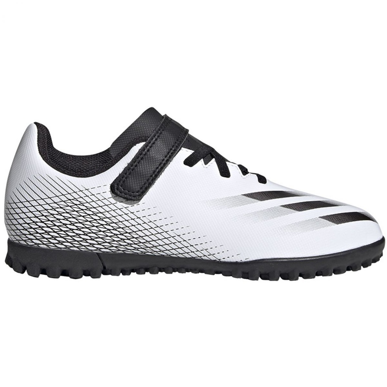 Buty piłkarskie adidas X GHOSTED.4 H&L Tf Jr FW9573 białe wielokolorowe