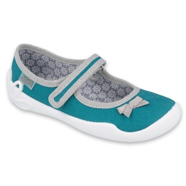 Befado obuwie dziecięce 114X434 szare zielone