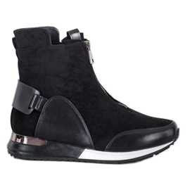 Goodin Sportowe Botki Z Suwakiem czarne