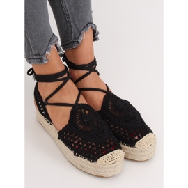 Espadryle ażurowe czarne YQ233 Black Ii Gatunek