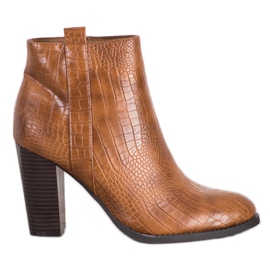 Seastar Botki Z Eko Skóry brązowe