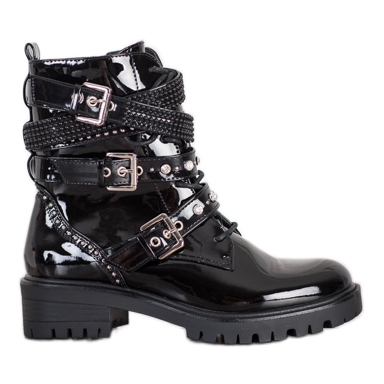 Seastar Lakierowane Workery czarne