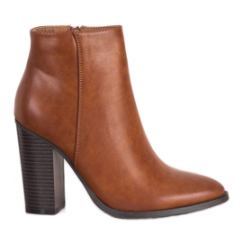Seastar Klasyczne Botki Na Słupku brązowe