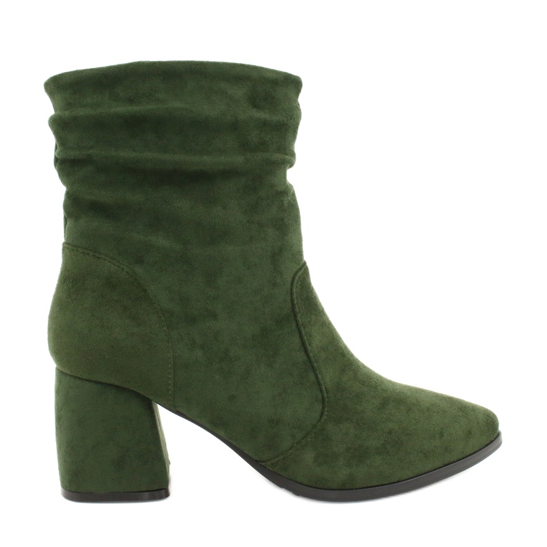 M.Daszyński Botki zamszowe Zielone MR2025-10