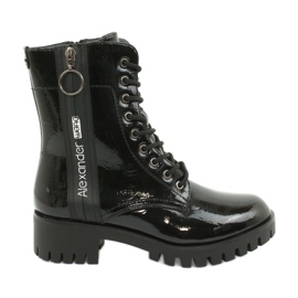 Workery czarne Daszyński MR1813-31