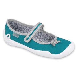 Befado obuwie dziecięce 114Y434 szare zielone