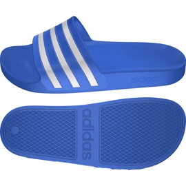 Klapki adidas Adilette Aqua F35541 granatowe niebieskie