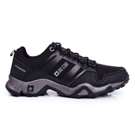 Trekkingowe Męskie Buty Big Star Outdoor Czarne GG174269