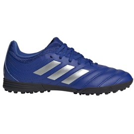 Buty piłkarskie adidas Copa 20.3 Tf Jr EH0915 niebieskie niebieskie